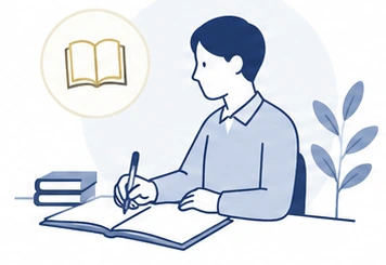 社会人研修と技術者研修で基礎を固めるイラスト