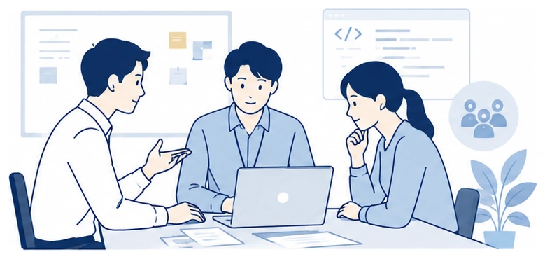 技術者常駐・開発支援のイメージ